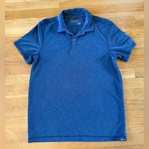 Eddie Bauer Blue Polo Shirt size medium men's golf shirts